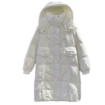 2023 Ženy, Bavlna kabát Zimná Bunda Žena hrubé teplé Parkas kapucňou Outwear veľký Kabát veľkosť