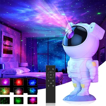 Astronaut Galaxy Star Projektorom Hviezdnej Oblohy Nočné Svetlo USB Atmospher Lampa Deti Spálňa Domácej Strany Dekoratívne Svietidlá Dary