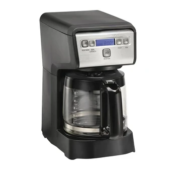 Kompaktný Programovateľné kávovar, 12 Cup, Čierna s Nerezová, Model 46200