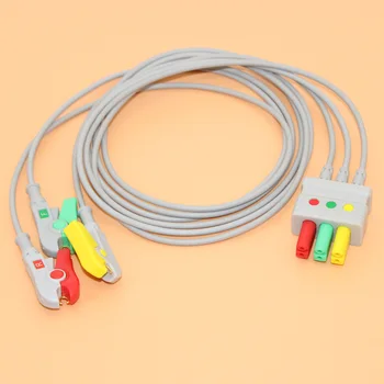 Kompatibilné s Mindray / Siemens 3-vedie EKG kábel , Leadwire mať klip / snap a AHA alebo IEC typu.