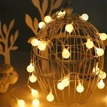 Loptu LED Reťazec Svetlá 2023 Záhrada Rozprávkových Svetiel Garland Svetlá USB/Batérie Vodotesné Vonkajšie Lampy, Svadobné, Vianočné Výzdoba