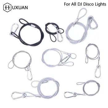 60-100 cm Lano Fáze Svetlo Bezpečnostný Kábel Oceľový Drôt Na Disco Svetlo LED Pohyblivé Hlavy Par Svetla Účinok DJ Zariadenia na Ochranu
