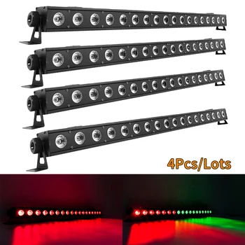 4Pcs/Veľa 18x10W RGBW 4 v 1 LED Nástenné Svietidlo Interiérové Steny Umývanie Svetlo DMX regulácia Bar Disco DJ Dekoratívne Fáze Osvetlenie