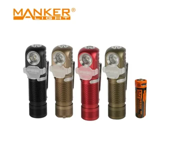 Zväzok: Manker E03H II 600 lúmenov Keychain Baterka + 1x Typ-C, USB Nabíjateľné 14500 Lion Batérie