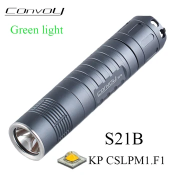 Zostava Baterka S21B s KP CSLPM1.F1 Zelené Svetlo, Pochodeň Linterna Led Lanterna 21700 Latarka Pracovné Svetlo Poľovnícke Táborenie Lampa