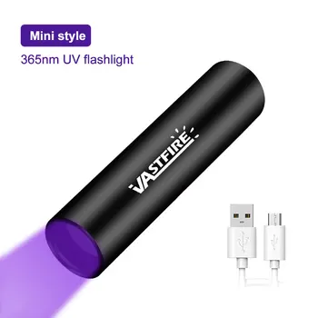 Nabíjateľné LED UV Lampa s Ultrafialovým Pochodeň Zoomovateľnom Mini 395nm UV Black Light Pet Moču Škvrny Detektor Scorpion Lov