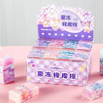 24pcs Sanrio Krásne Kuromi Melódie Jelly Ice Cream Gumu Karikatúra Roztomilý Gumu Deti Kawaii Mini Gumy Deti Pekné kancelárske potreby