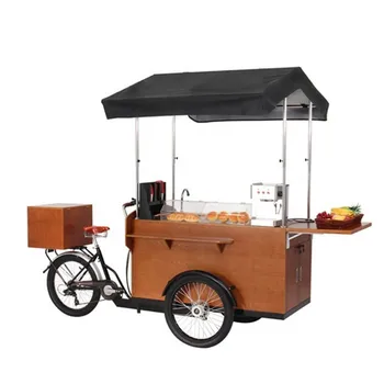 Pôvodné Cena Klasickej Kávy Požičovňa Elektrického Kávy Košíka Retro Kávy Bicykli Snack Trojkolka Ulici Málo Mobile Shop Truck