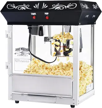 Black Nadácie Top Popcorn Popper Stroj, 4 Unca