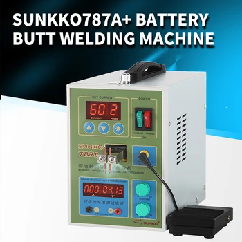 Sunkko 787A+ 220V Batérie Miesto Zvárač Pulzný Zvárací Stroj pre 18650 Li-ion Battery Pack hodnote 0,05 - 0,2 mm